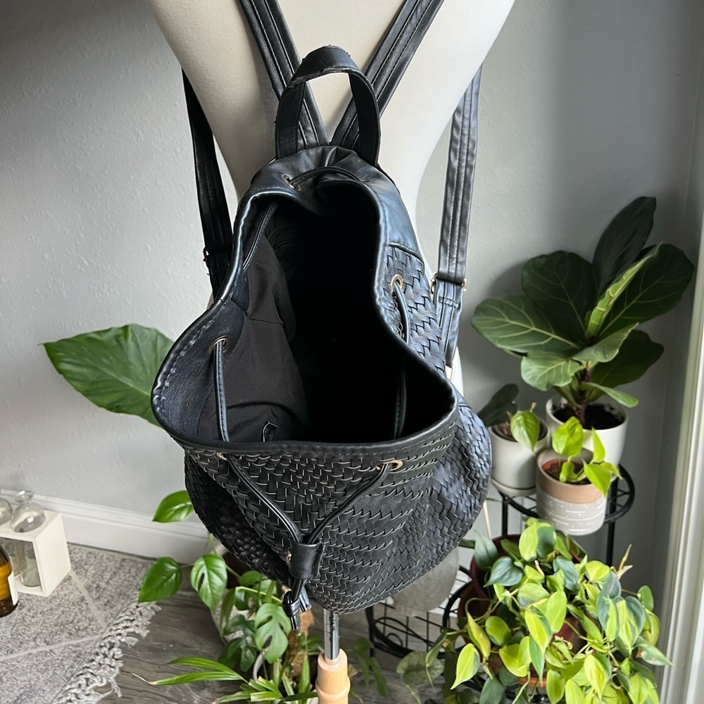 Faux Leather Backpack - Picture 2 of 9